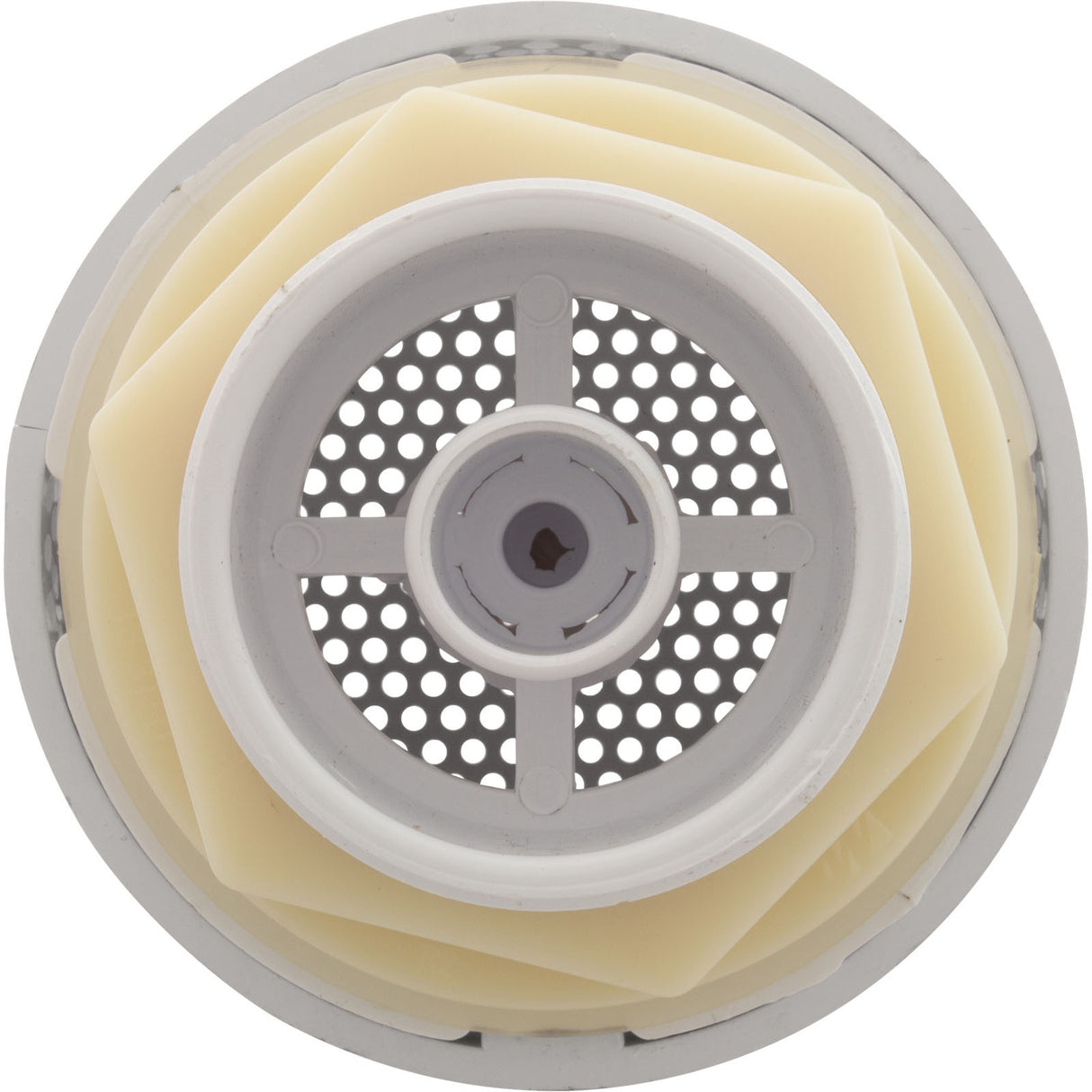 Suct Assy, WW 3-1/2" Hi-Flow, 2-3/8"hs, 1-1/2"s, Wht, w/o Vac Brk : 640-3250V