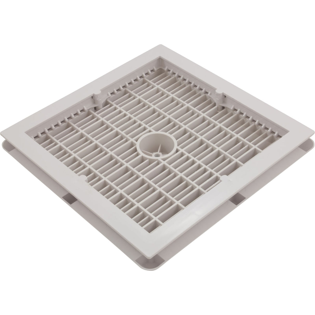 Main Drain Assembly, Aquastar, 12" Square Wave, White : WAV12WR101