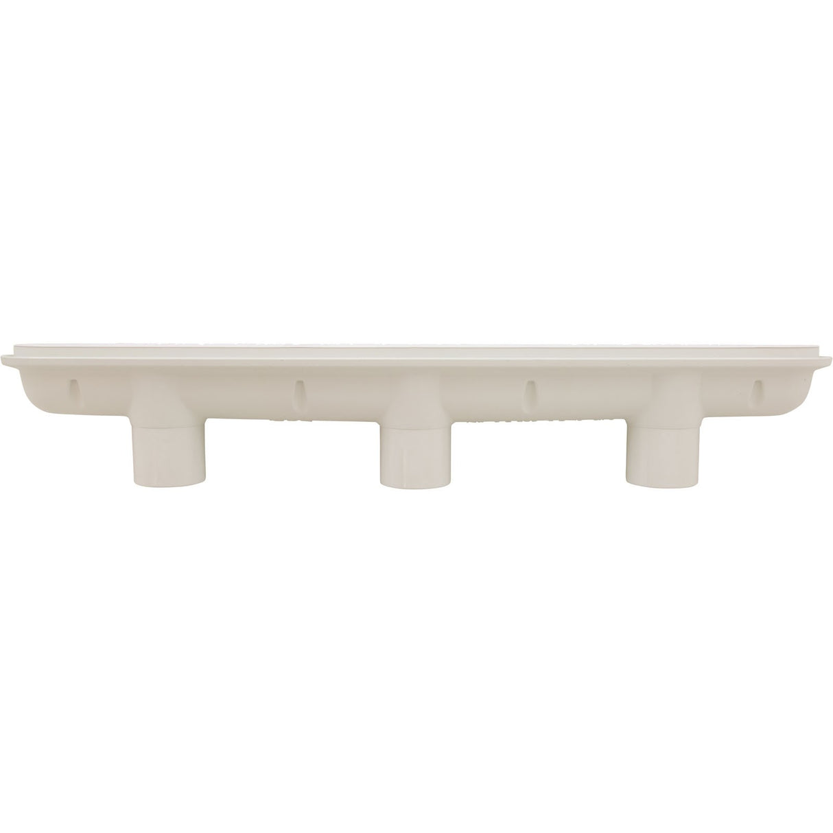 Channel Drain, Aquastar, 32", Flat Grate, For Concrete, White : 32CDFL101