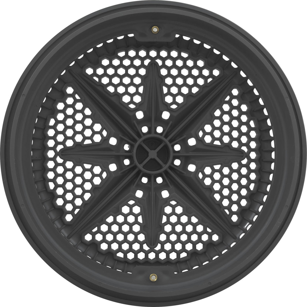 Main Drain Grate, PentairStarGuard, 8", 112gpm, Dark Gry, Lg Ring : 500101