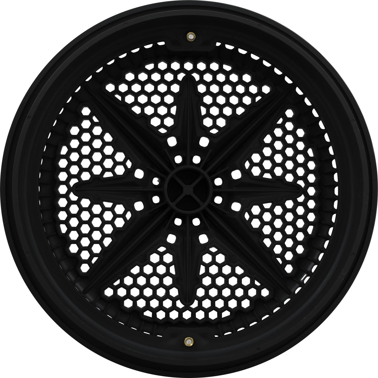 Main Drain Grate, PentairStarGuard, 8", 112gpm, Black, Long Ring : 500100