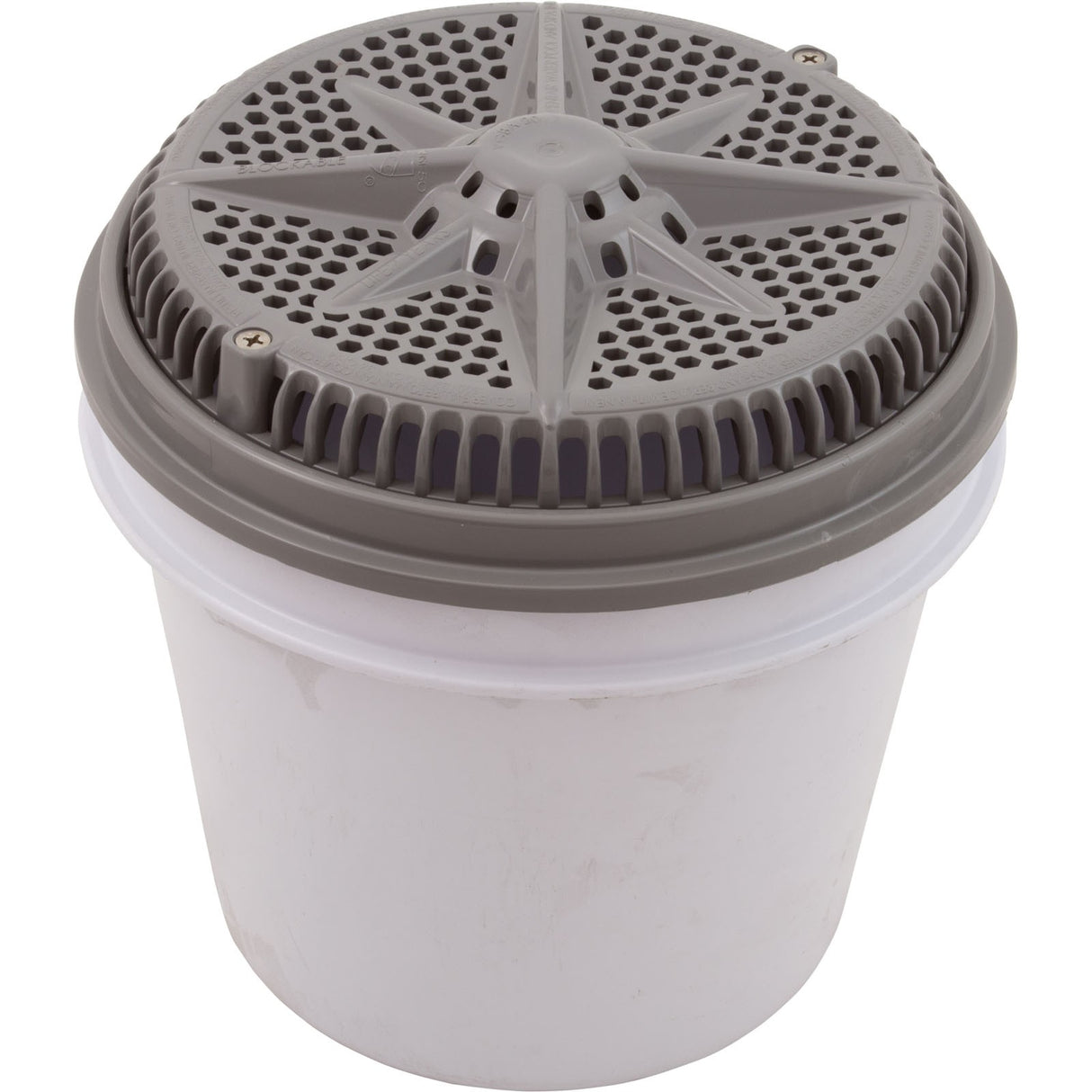 Main Drain, PentStarGuard, 8", 112gpm, 2"Side Port, ABS, Gry, qty 2 : 500118