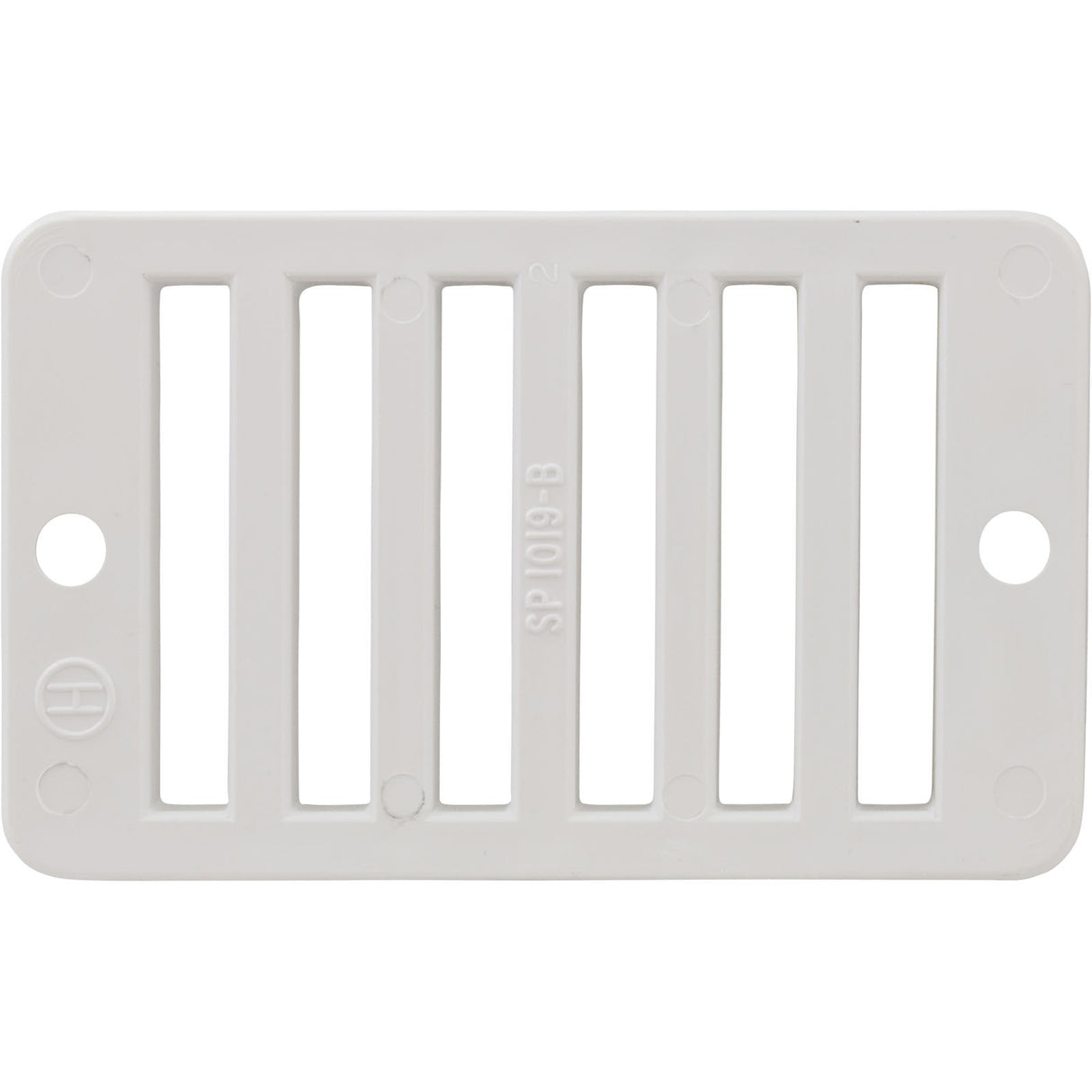 Grate, Hayward Deck Drain SP1019, w/ Screws, White : SP1019BA