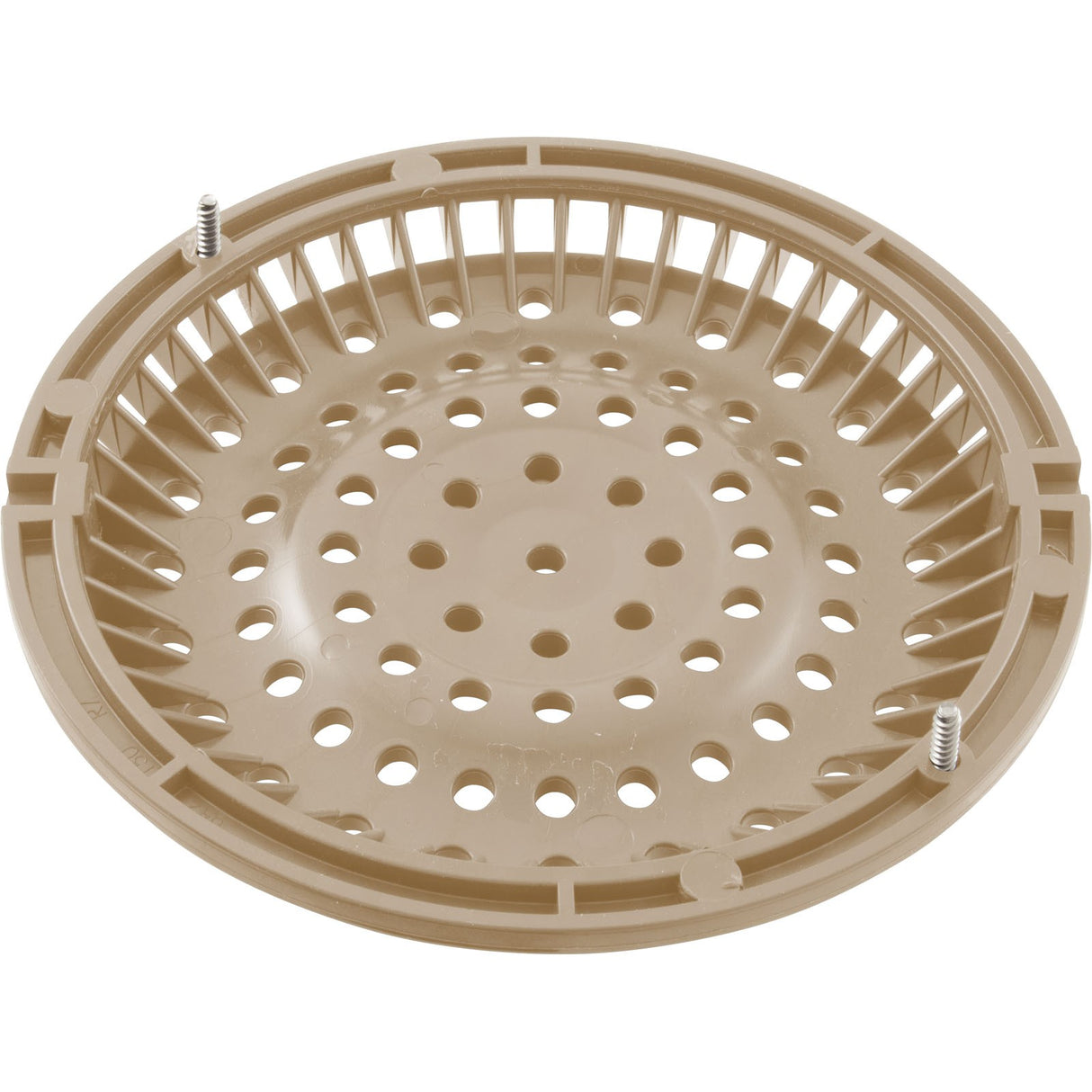 Main Drain Grate, WW Anti-Vortex, 8" Round, w/ Screws, Beige : 642-2159-BEI V