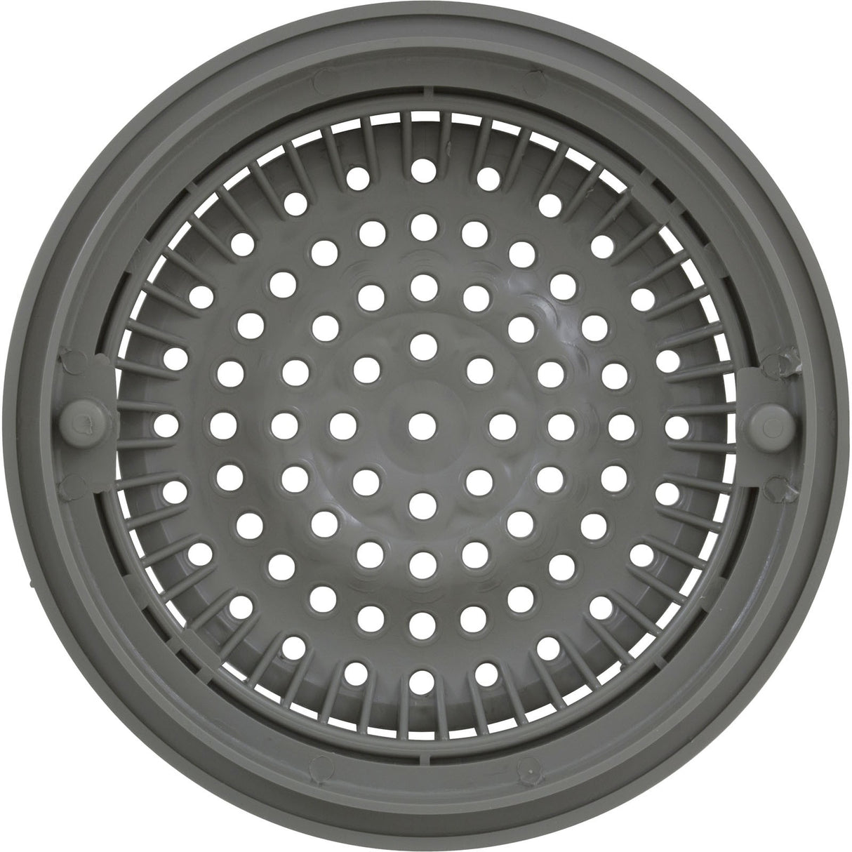 Main Drain Grate, WW Anti Vortex, 8" Rnd, w/Collar, Gray : 640-2317 V