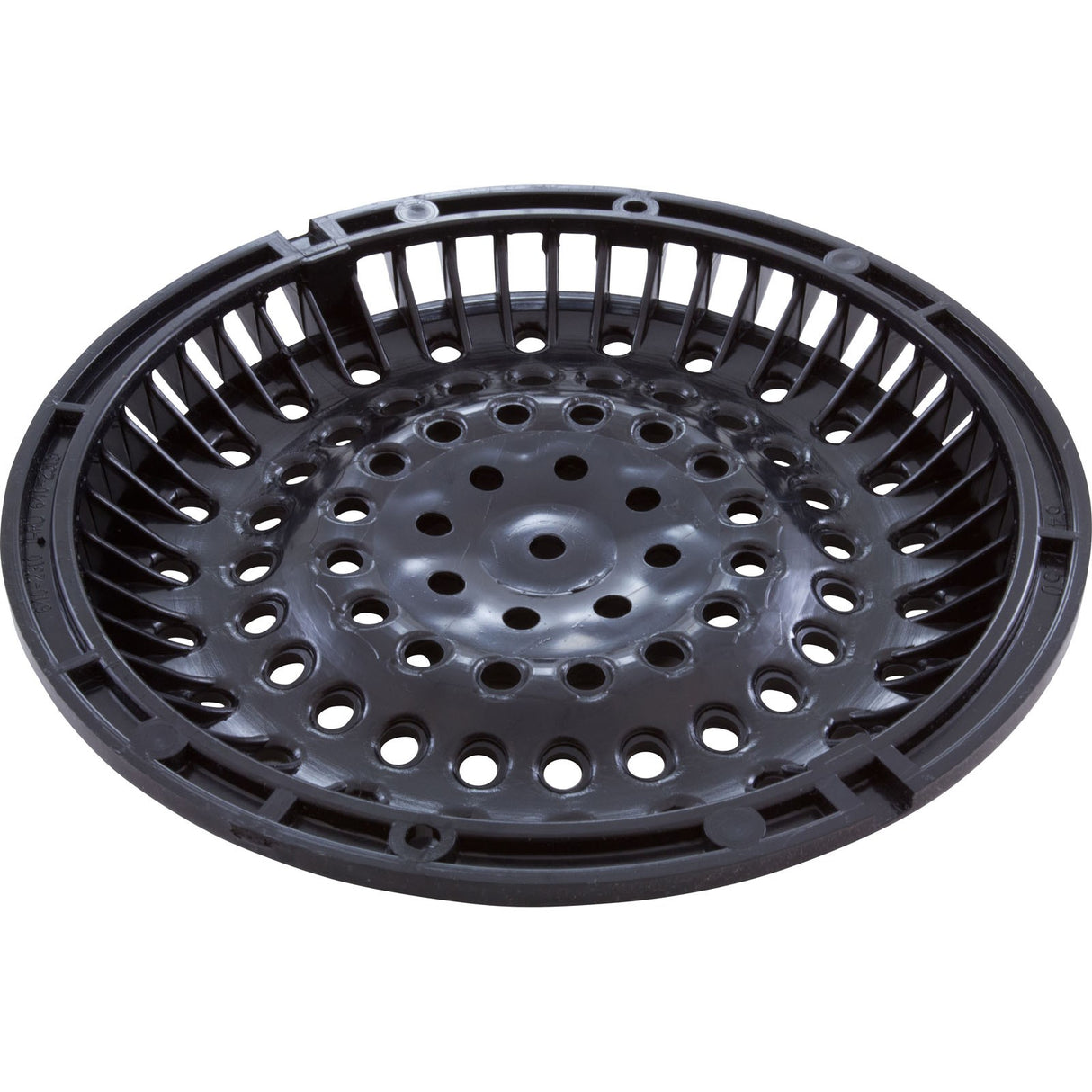 Main Drain Grate, Waterway Anti Vortex, 8" Round, Black : 642-2151 V