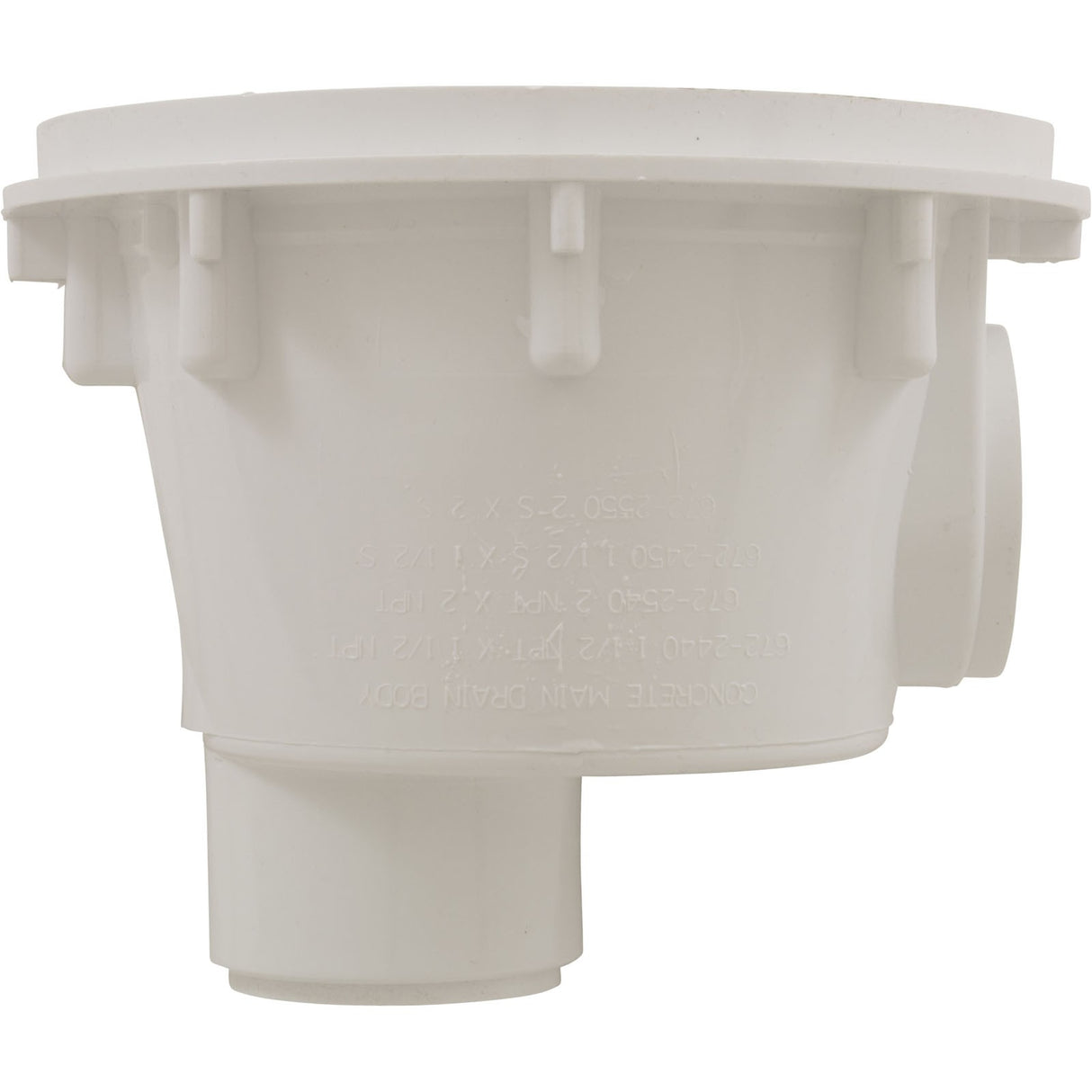 Sump Body, Waterway Main Drain Gunite, 8" Round, 2" Slip : 672-2510