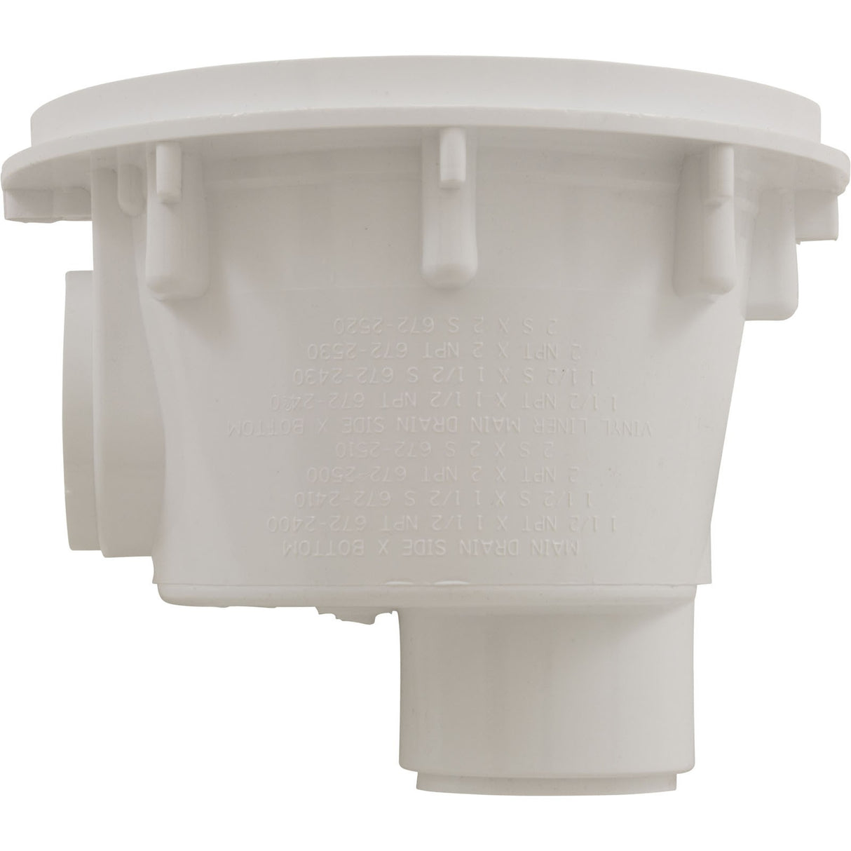 Sump Body, Waterway Main Drain Gunite, 8" Round, 2" Slip : 672-2510