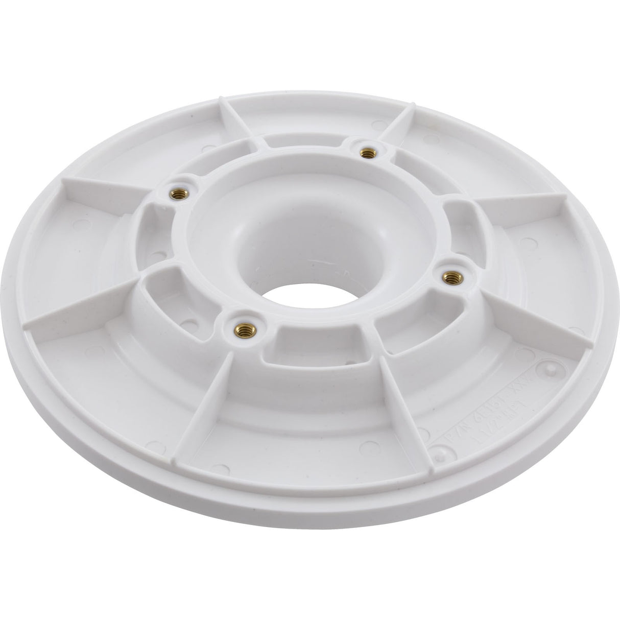 Wall Fitting, 6" dia, 1-7/8"hs, 1-1/2"mpt Extended, White : 6E15T101