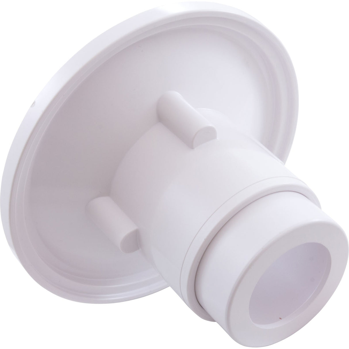 Wall Fitting, 6" dia, 2-3/8" Hole Size, 2" Slip, White : RND101