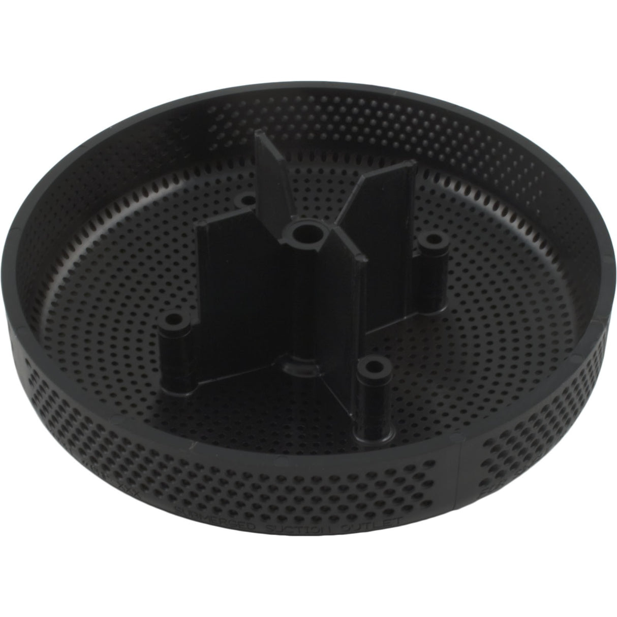 Suction Cover, HydroAir Repl, 6", 224gpm, w/Screws, Black : 6HPHA102