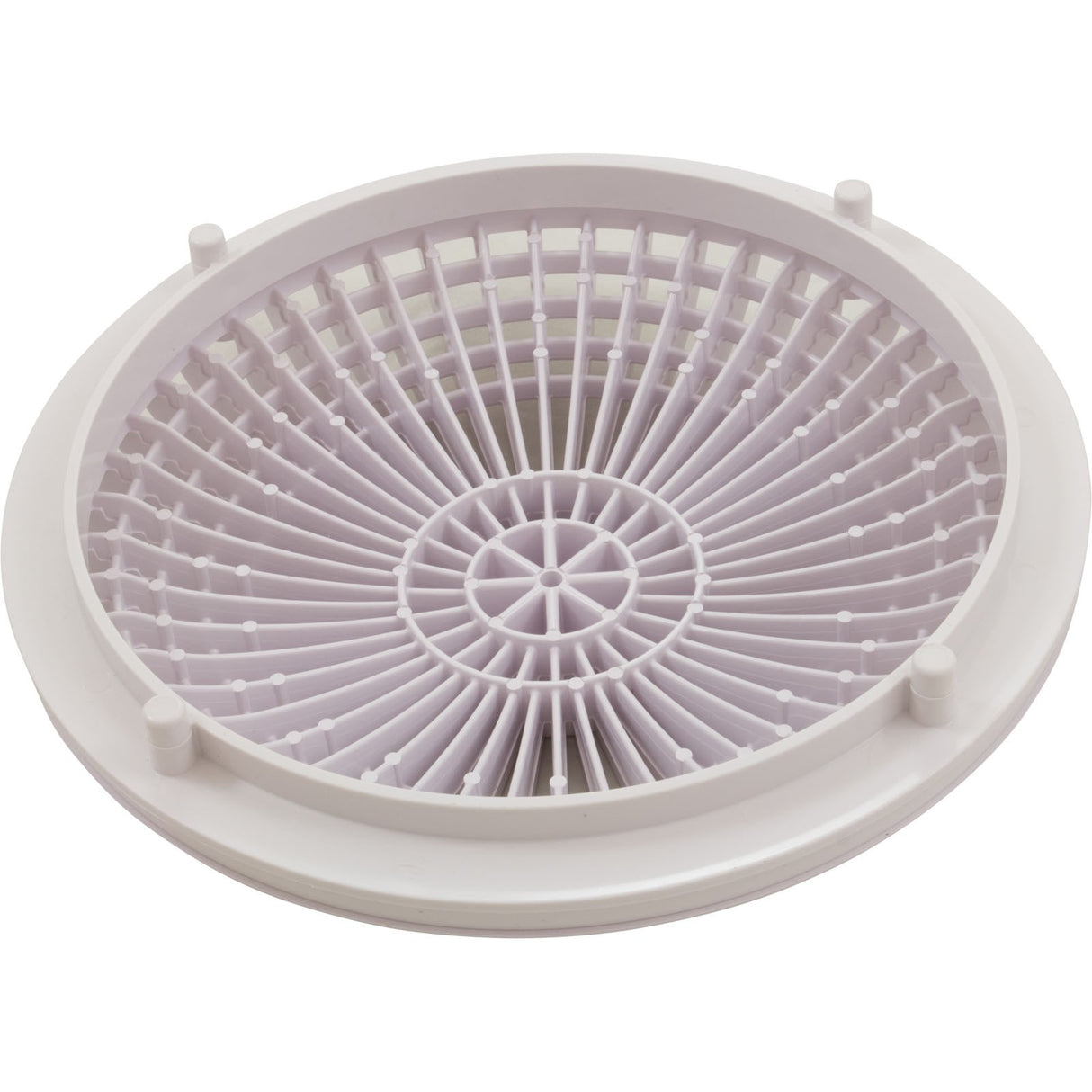 Cover, Aquastar MoFlo, 10" Round, w/Frame, White : 10MF101
