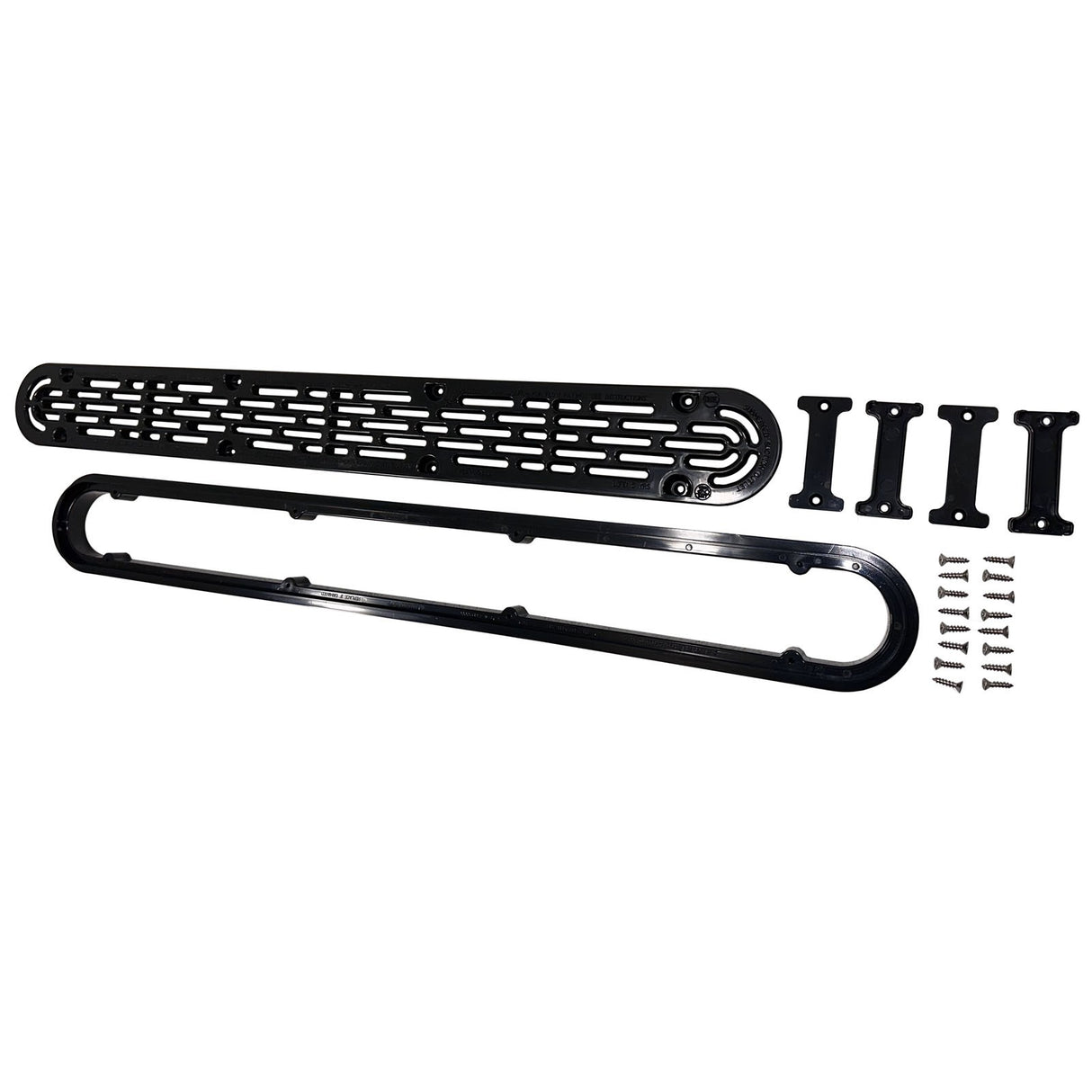 Channel Drain Cover, Aquastar, 32" Anti-Entrap, w/Frame, Blk : 32CDFLFR102