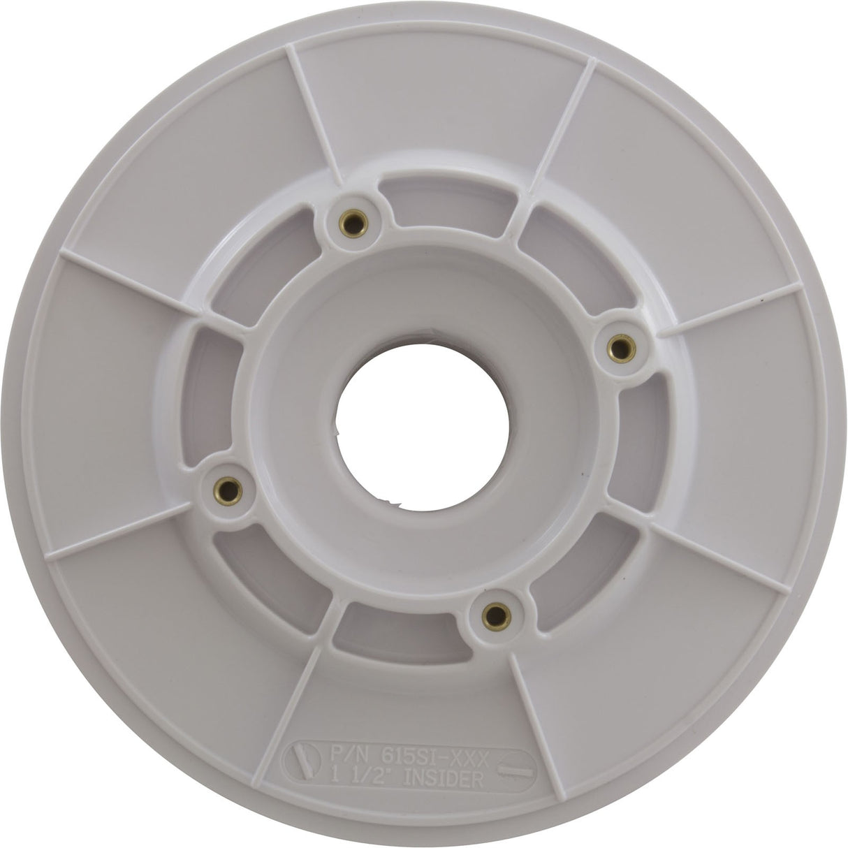 Wall Fitting, Aquastar, 6"dia, 1-1/2" Slip-Insider, White : 615SI101