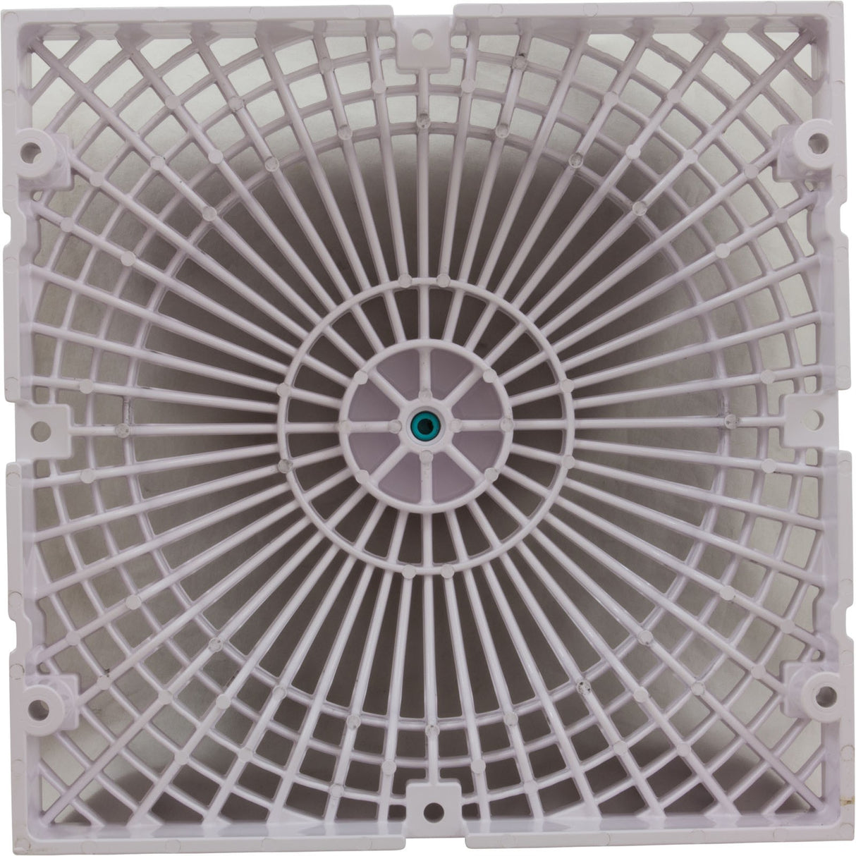 Main Drain Cover, AquaStar, Retro MoFlow, 9" x 9", Square, White : R9MF101