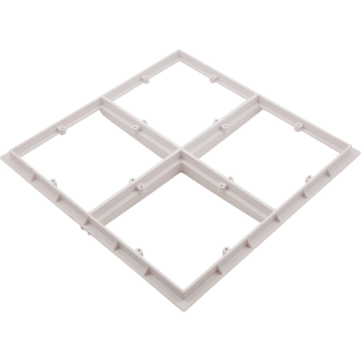 Main Drain Cover, Aquastar Star, 18" Square (4x9) , w/Fr, Wht, VGB : P18101
