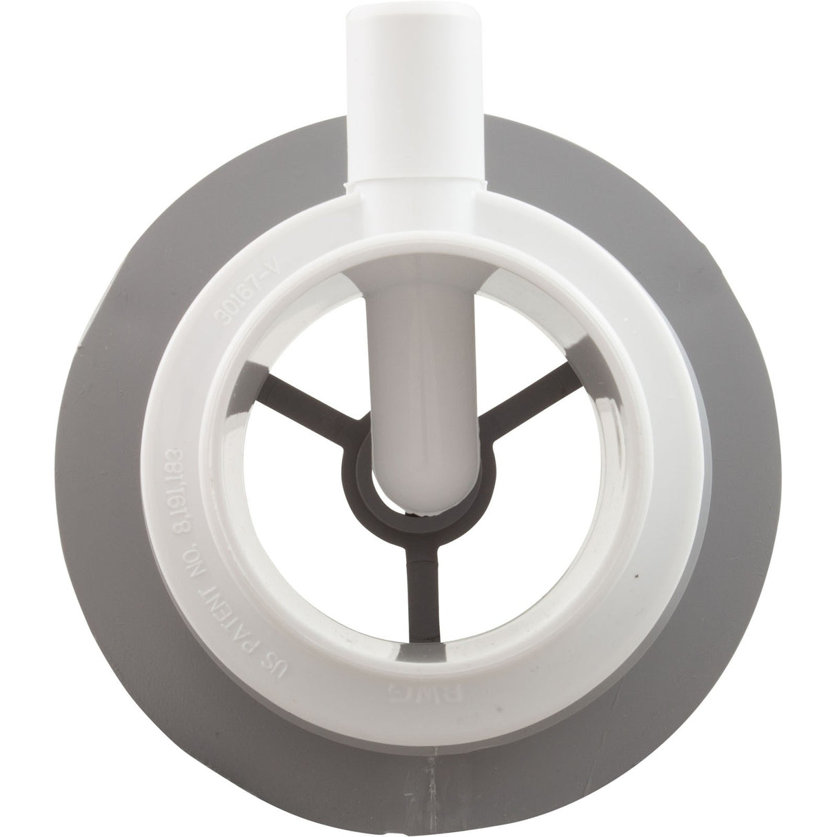 Wall Fitting, BWG/GG Suction Assy, 3-5/8"hs, 2"spg, Gray : 30420-CG