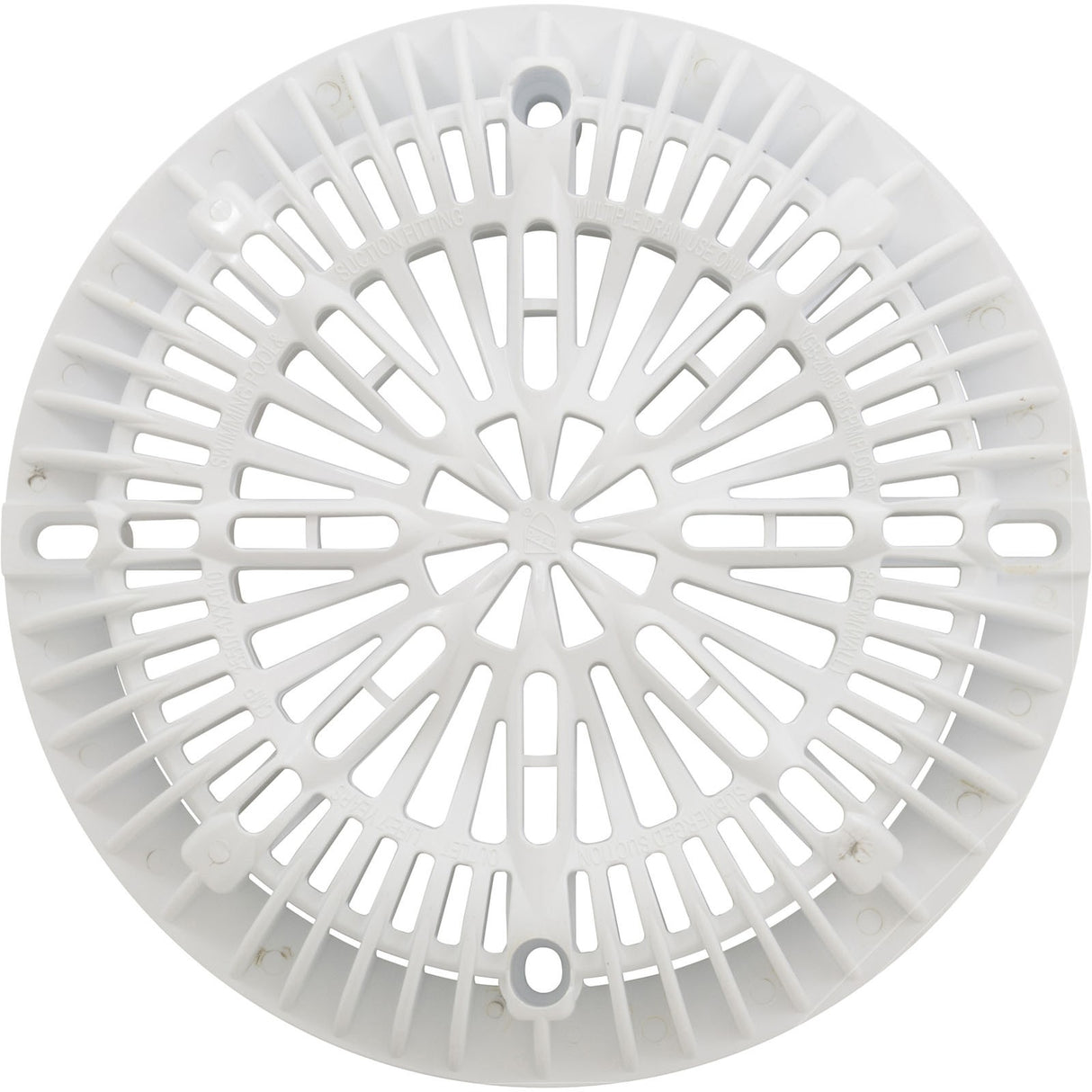 Main Drain Cover, CMP Galaxy, 8", White, w/ Screw Kit : 25507-100-000