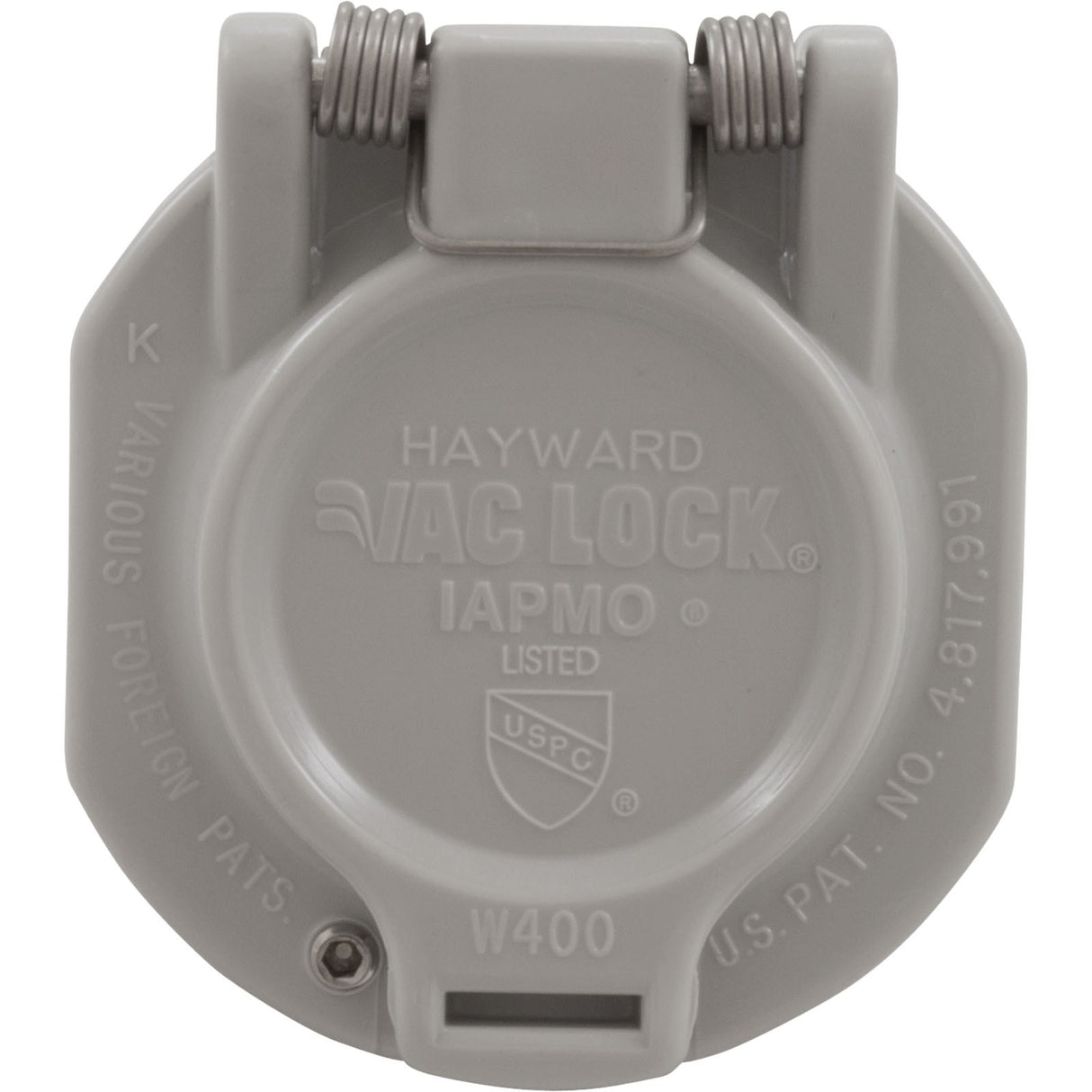Wall Fitting, Hayward, Vac Lock Safety, Gray : W400BLGP
