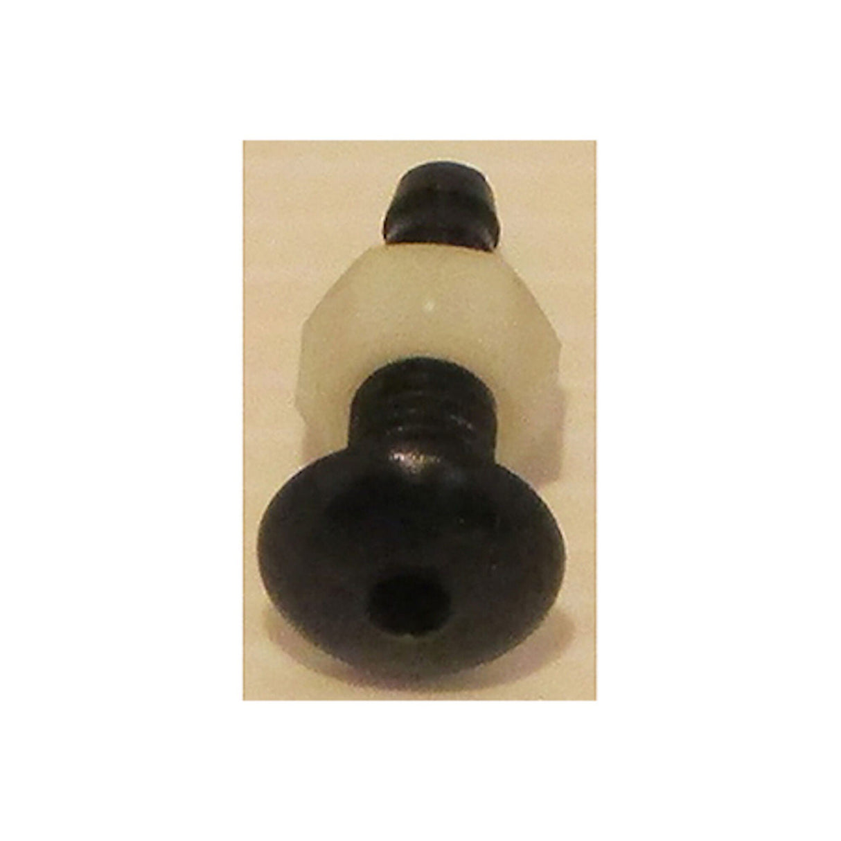 Injector, Air Seat, 1/4B, Black, Small Button Style : 12986