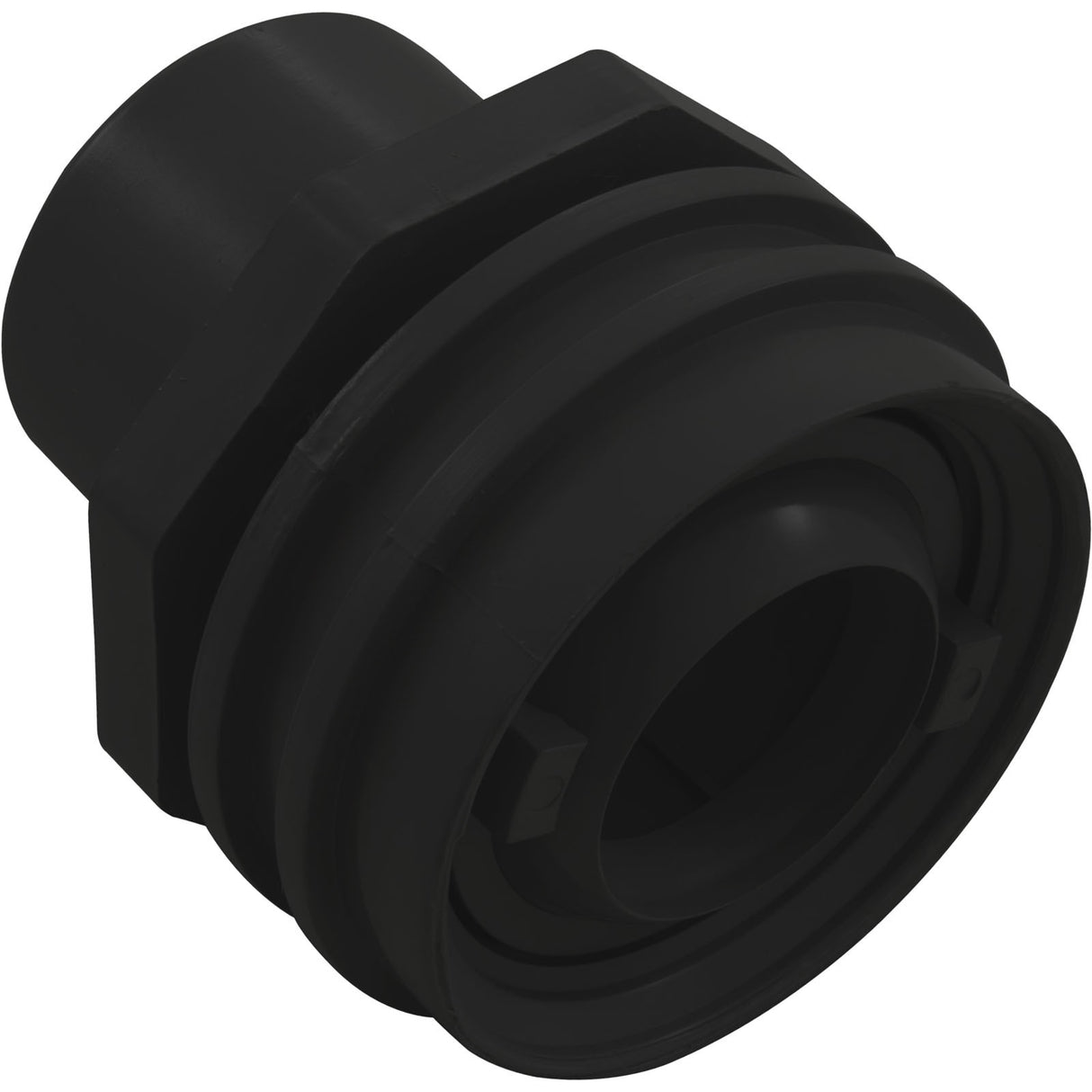 Flush Mount Return Fitting Black : 25555-004-000