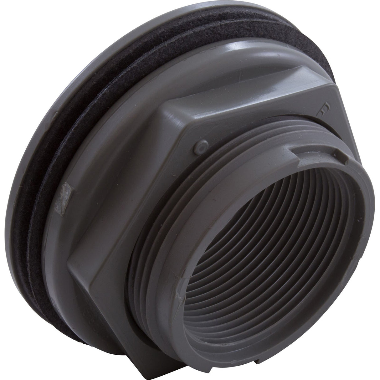 Wall Fitting, WW, 2-3/8"hs, 1-1/2"fpt, 3-1/2"fd, Gray : 400-9177B