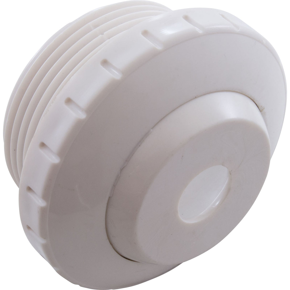 Eyeball Fitting, WW, 1-1/2"mpt, 2-3/8"fd, 1/2"Orifice, White : 400-1410CB