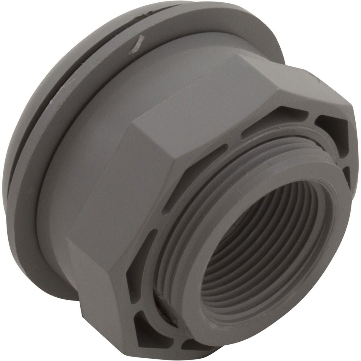 Wall Return Fitting, CMP, 1-1/2" x 1-1/2" Vinyl, Gray : 25522-001-000