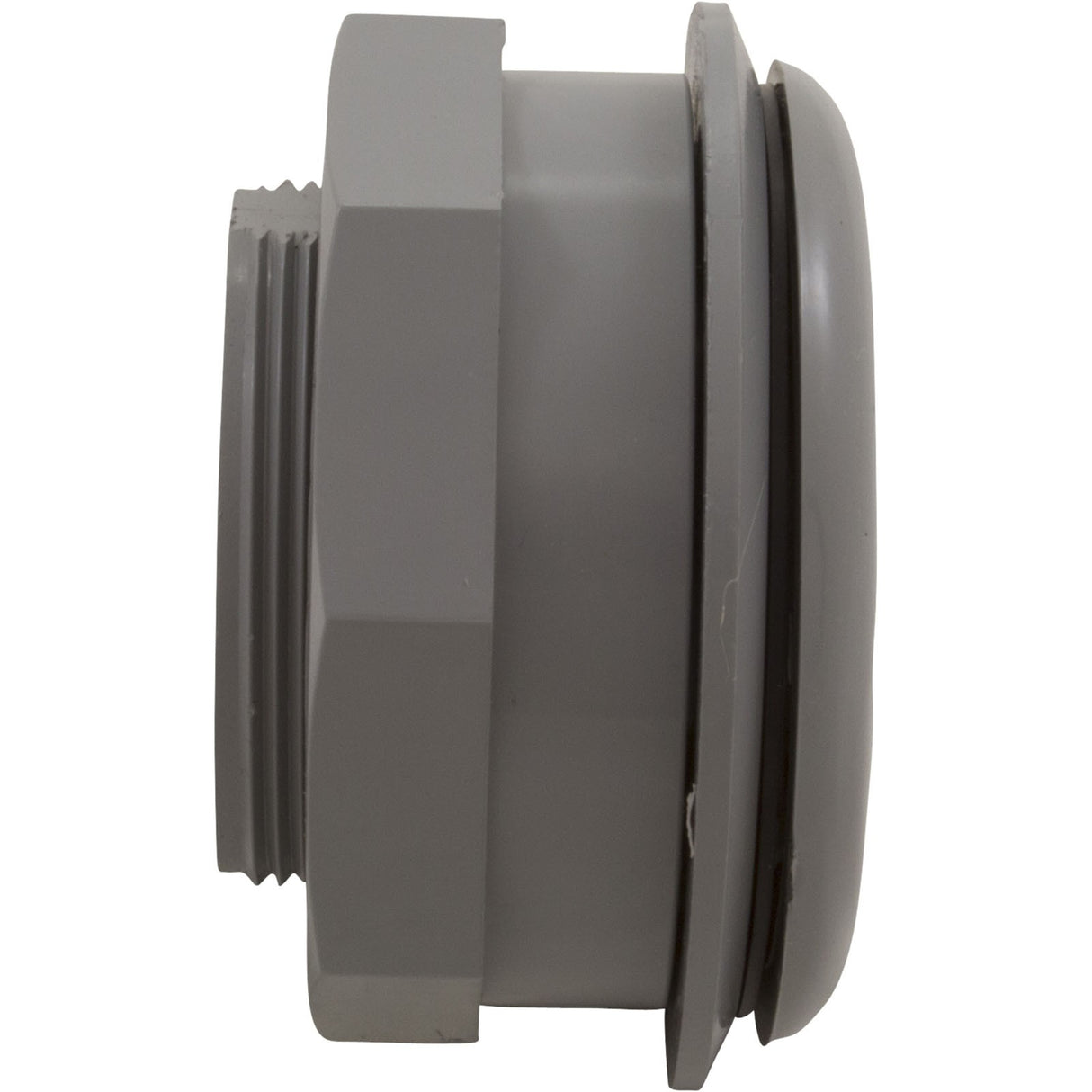 Wall Return Fitting, CMP, 1-1/2" x 1-1/2" Vinyl, Gray : 25522-001-000
