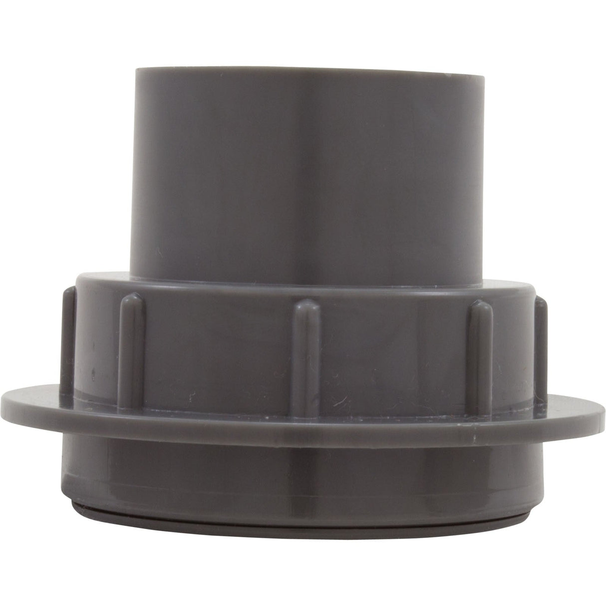 Return Fitting/Inlet, Zodiac ThreadCare, 1.5" and 1", Dk Gry : 3-3-113