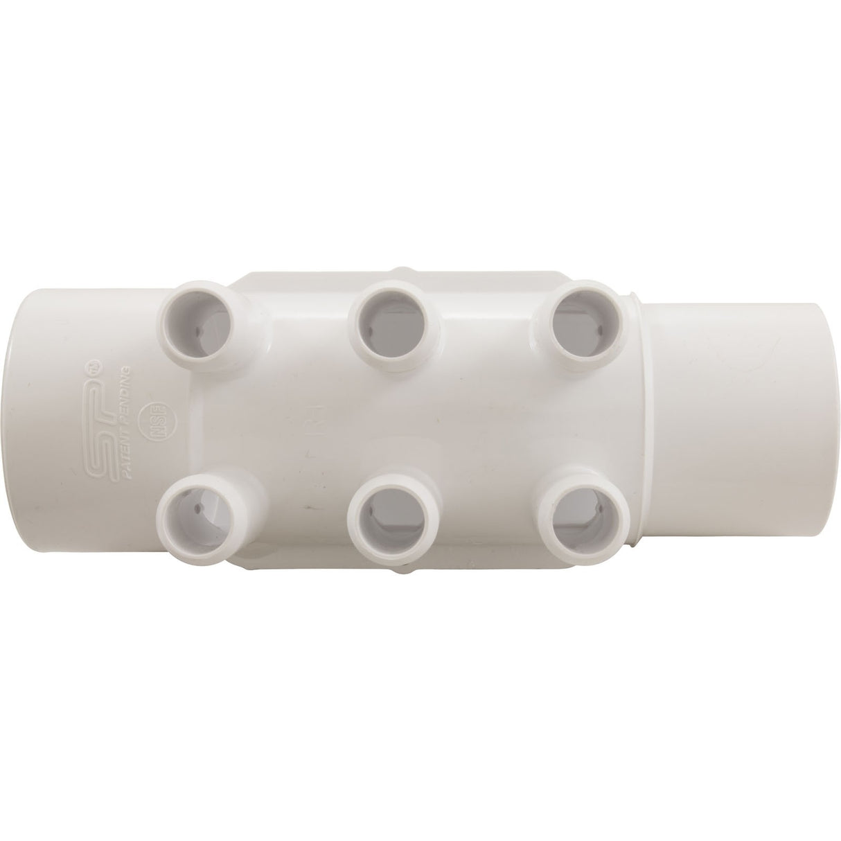 Manifold, 3/4" Smooth Barb, 6 Port, 2" Slip x 2" Spigot : 672-4940