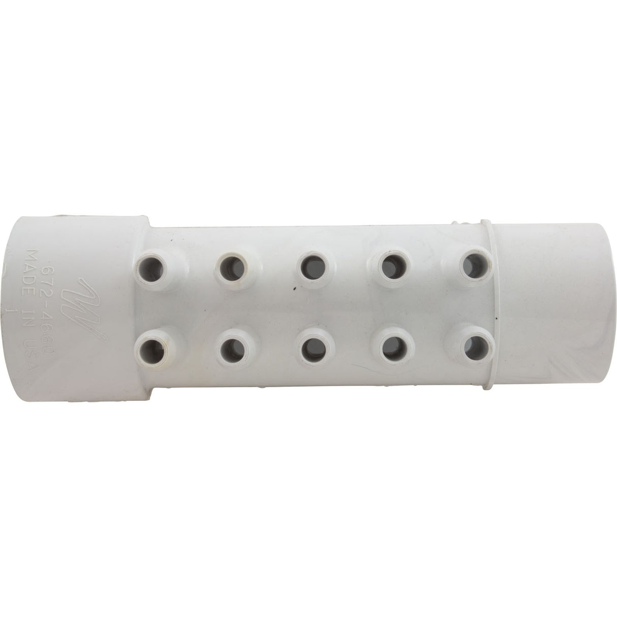 Manifold, 3/8"sb, 10 Port, Flow Thru, 1-1/2"s x 1-1/2"spg : 672-4660
