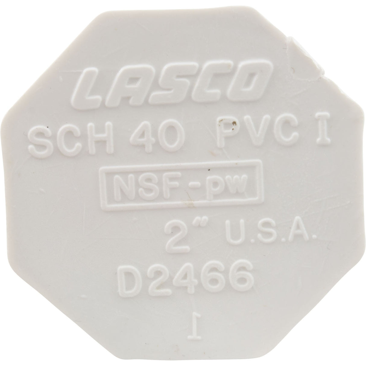 Plug, Lasco, 2" Spigot : 449-020