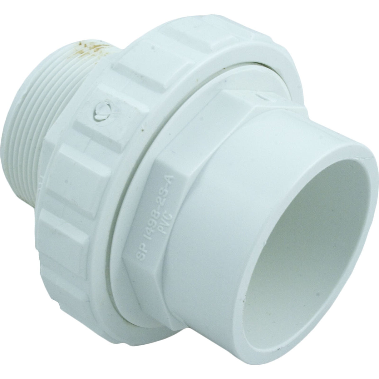 Union, 2" Male Pipe Thread x 2" Slip, Flush, White : SP14983S