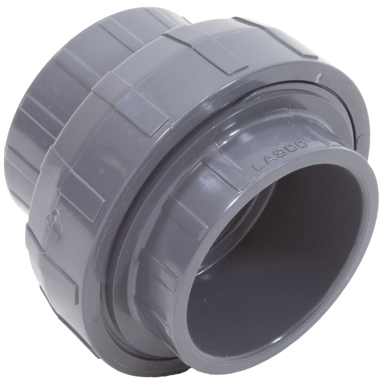 Union, Lasco, 3"s x 3"s, O-Ring Type, SCH80 PVC : 897-030