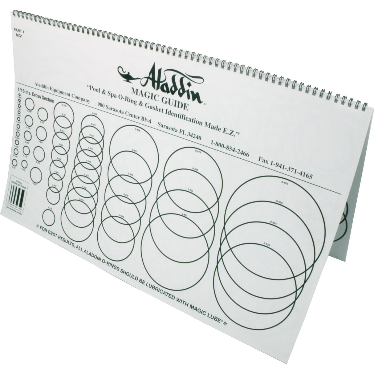O-Ring Chart, Aladdin : MG1
