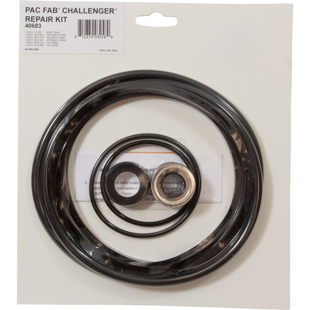 Pump O-Ring Kit, Generic Challenger, w/ Seal :