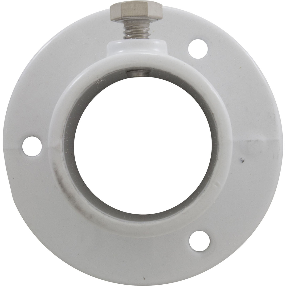 Deck Flange, Perma Cast, For Ladder, 1-1/2", White/Aluminum : PF-2115-L