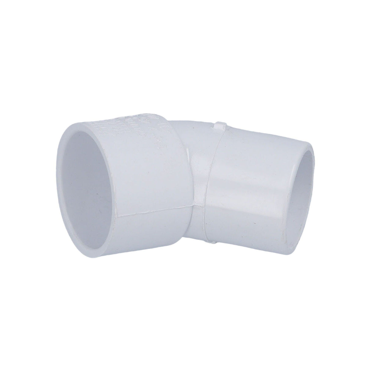 Fitting, PVC, Street Ell, 45°, 1-1/2"S x 1-1/2"Spg : 411-4040
