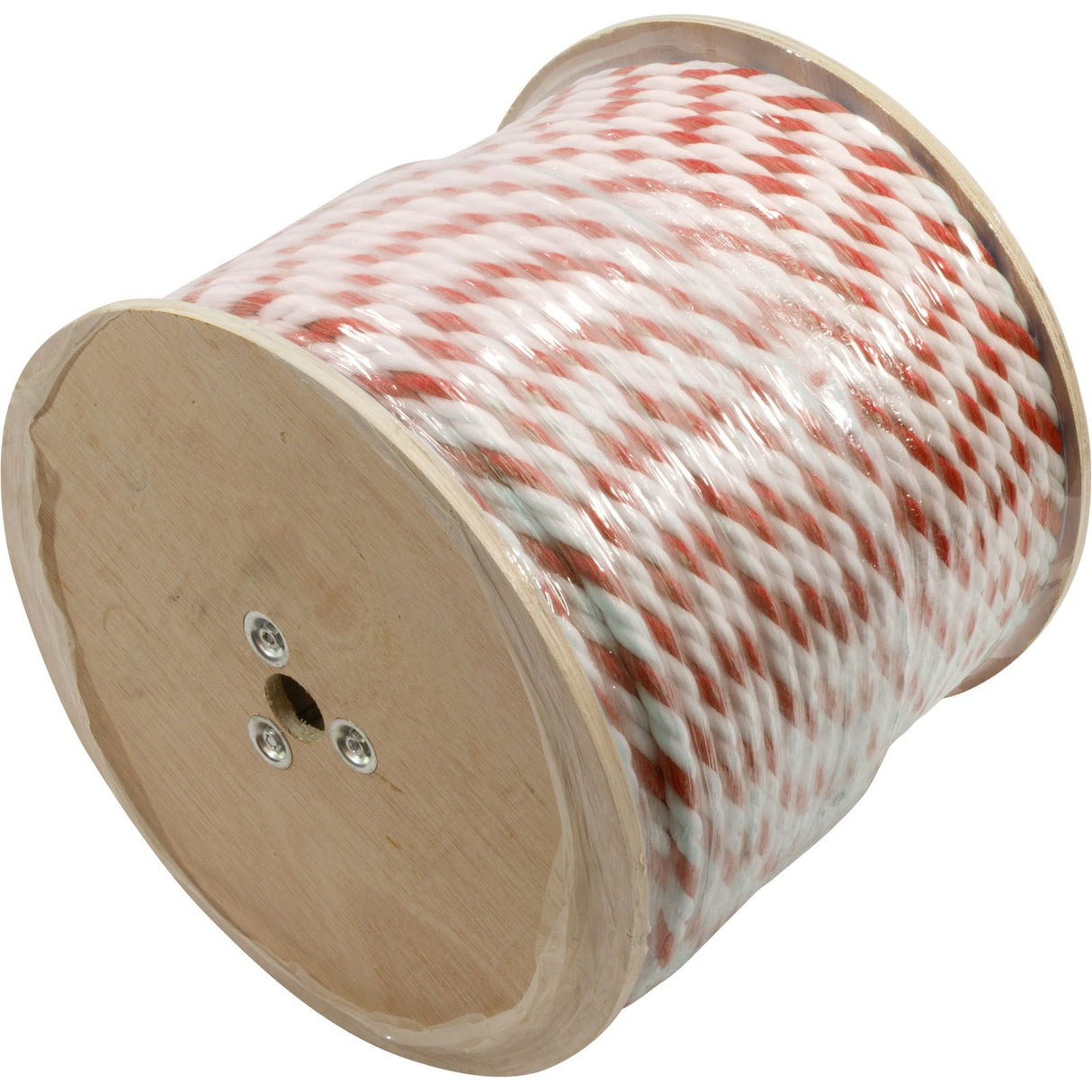 Polypropylene Rope, 1/2"dia, 2 White 1 Red Strand, 600ft : PPR12600RW