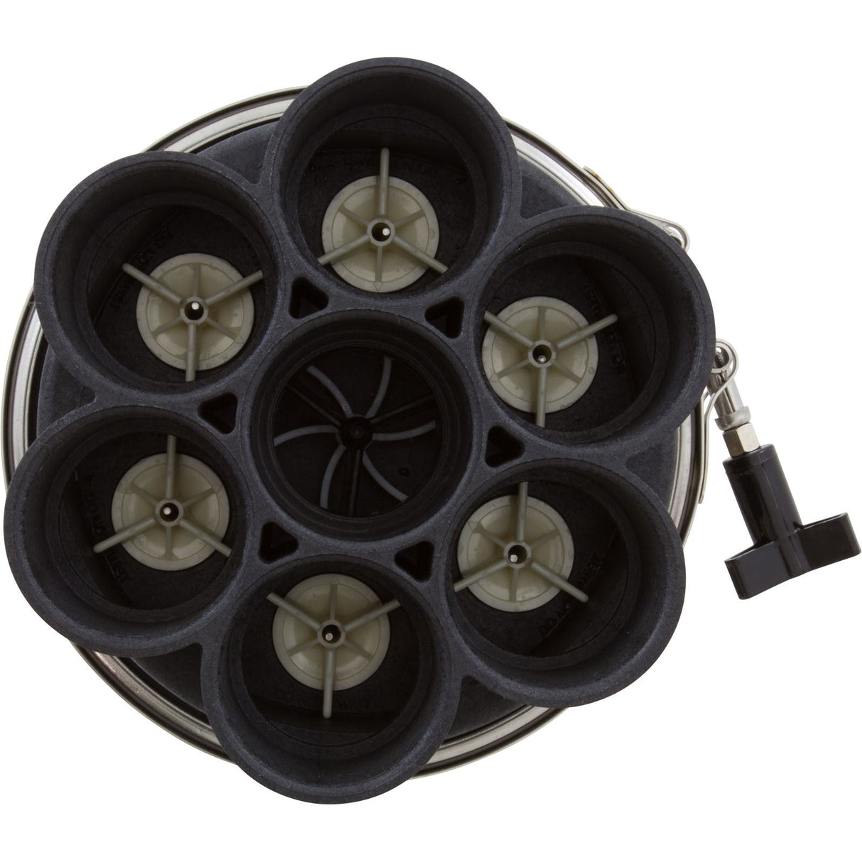 Water Valve, Paramount, 6 Port, 2", Black : 004-302-4184-03