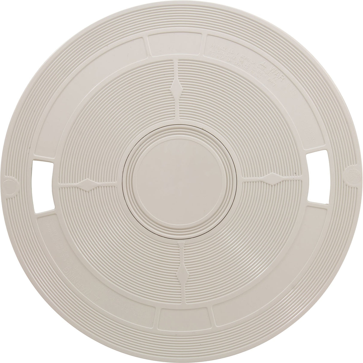 Skimmer Lid, Baker Hydro, 9-7/8"dia, w/o Thermometer, Wht, Gen : L2R
