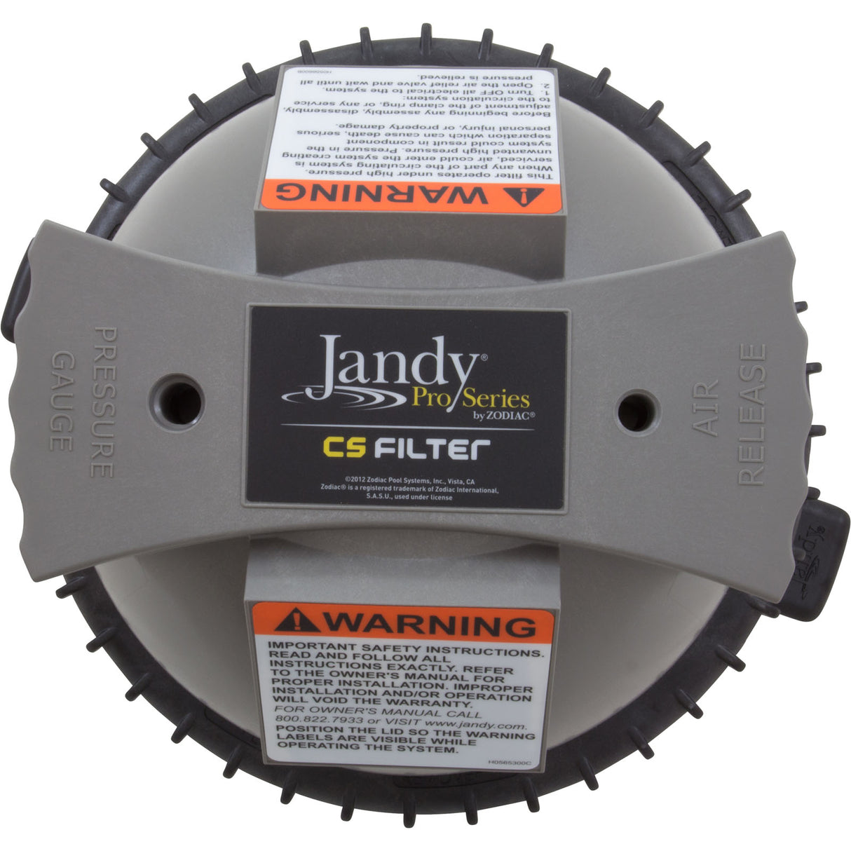 Tank Lid Assembly, Zodiac Jandy CS100/CS150 : R0461900 - Jandy/Laars/Zodiac - 052337039819 - PartsForSpas.com