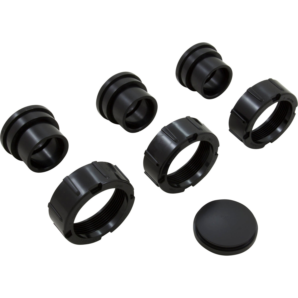 Adapter Unions, Zodiac Jandy CS, 1-1/2"s w/Cap, qty 3 : R0462600 - Jandy/Laars/Zodiac - 052337023818 - PartsForSpas.com