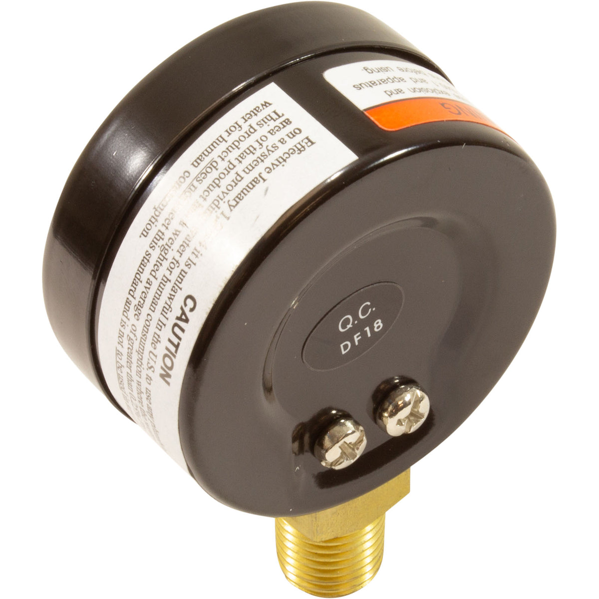 Pressure Gauge, 1/4"mpt, 0-30psi, Bottom Mount, 2"fd, Generic :