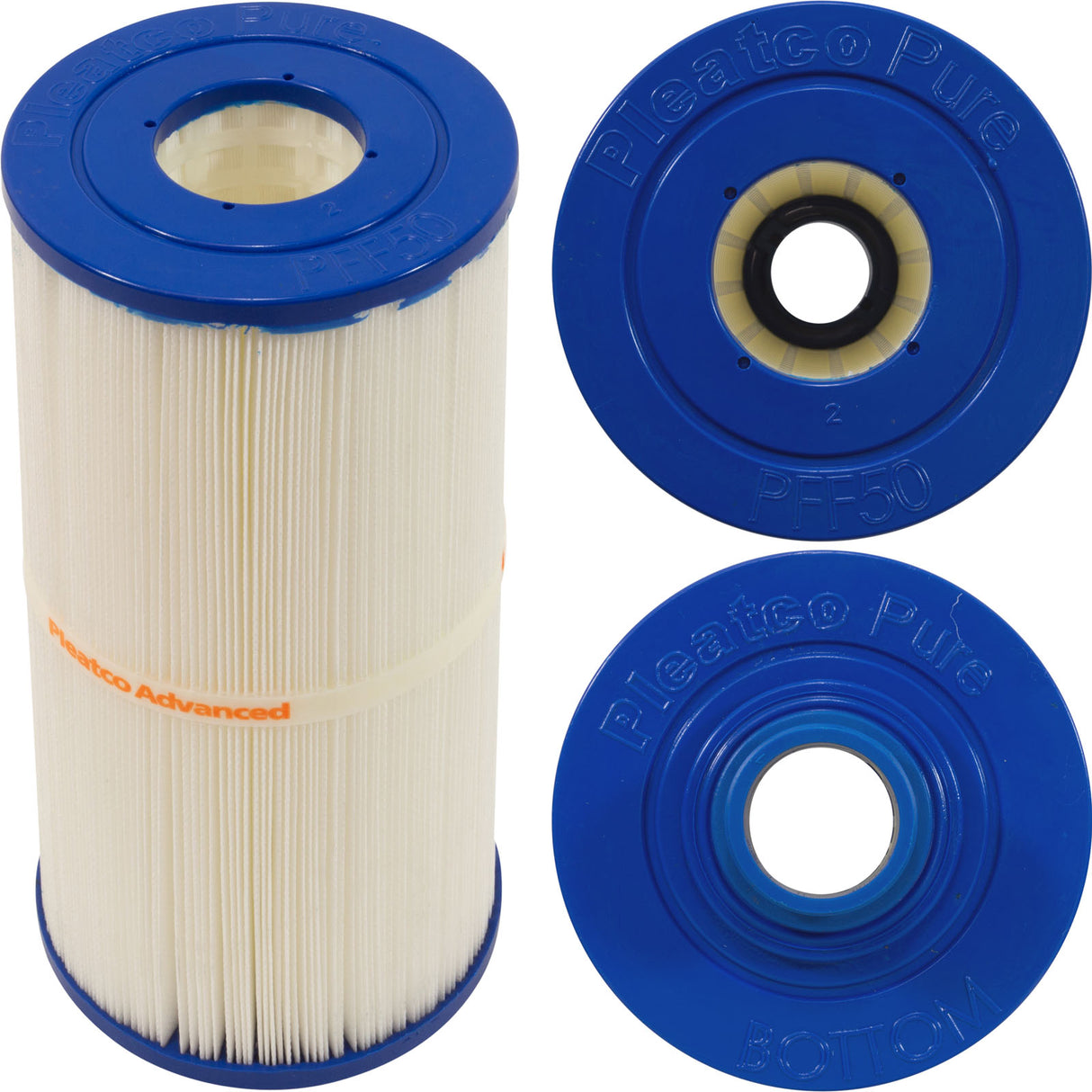 Cartridge, 45sqft, 2-1/8"ot, 1-1/2" MPT b, 5-5-16", 10"L, 3oz : PFF50P4