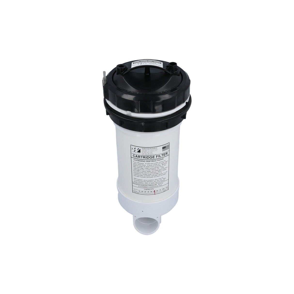 Filter Assembly, Waterway, Top Load, 50 Sq Ft, 2"Slip w/ By-Pass Valve, : 502-5010