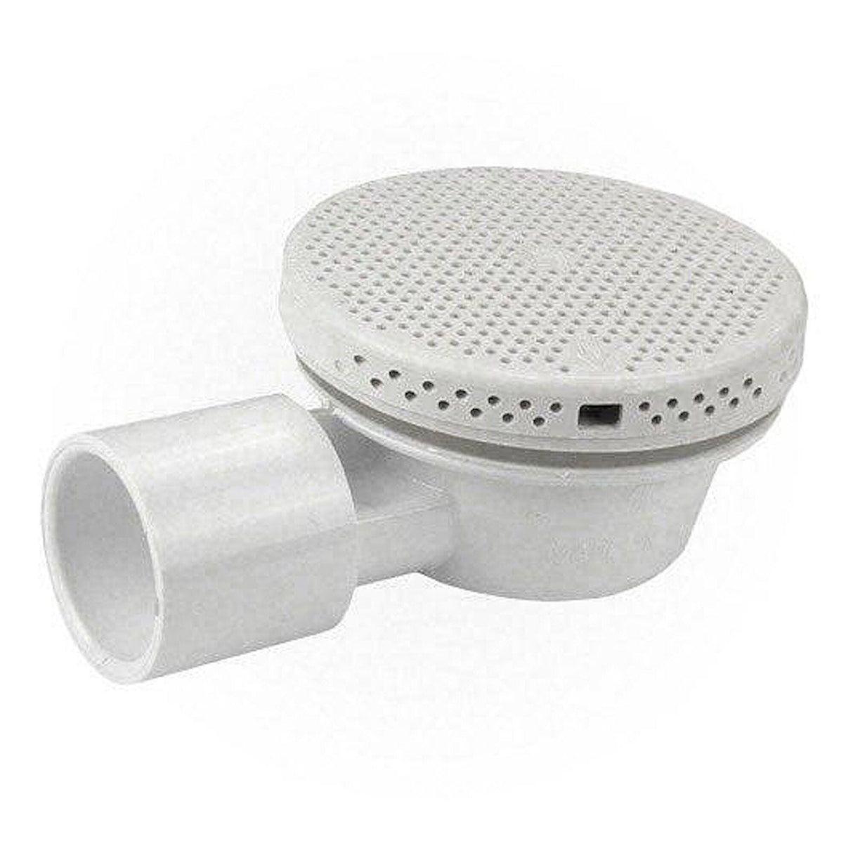 Floor Drain, Waterway Lo-Pro, Ell Body, 1”S, w/ Cover, White : 640-4400