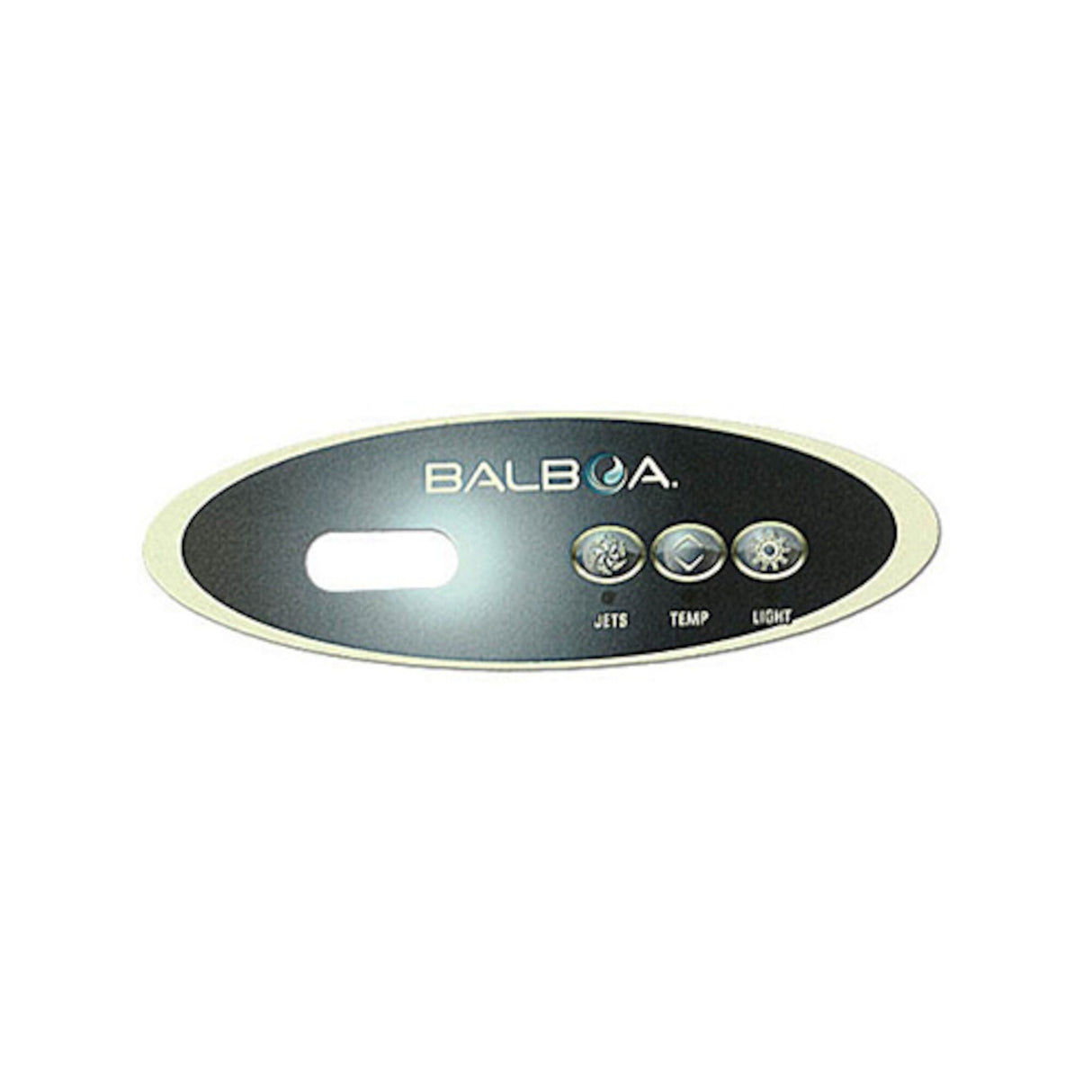 Overlay, Spaside, Balboa MVP/VL240, 3-Button, Blank-Jets-Temp-Light : 11765