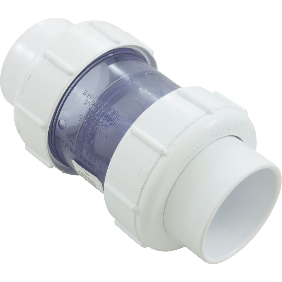 Check Valve 5Lb. 2" Sxs Clear Pvc Union : 1795C20